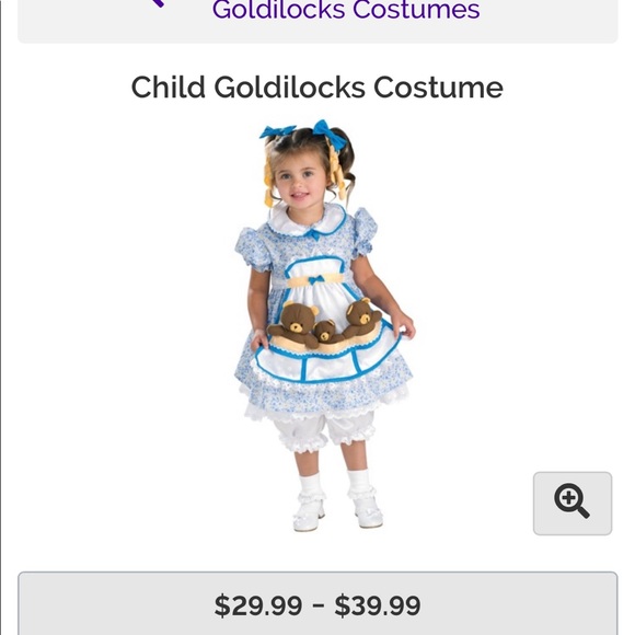 baby goldilocks costume